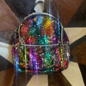 Colorful sequin mini backpack